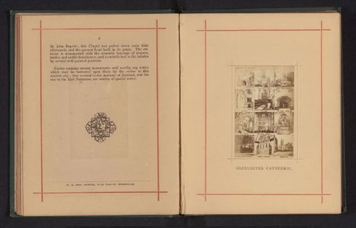 Photographic reproduction of twelve photographs of Gloucester Cathedral