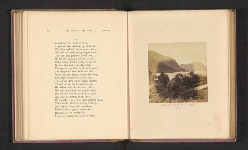 View of a valley with a lake in Scotland