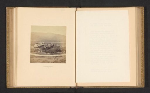View of a valley with farms in Scotland
