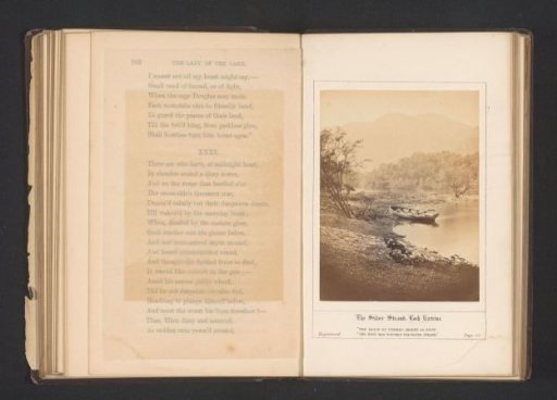 View of Silver Strand with a boat, a shore of Loch Katrine