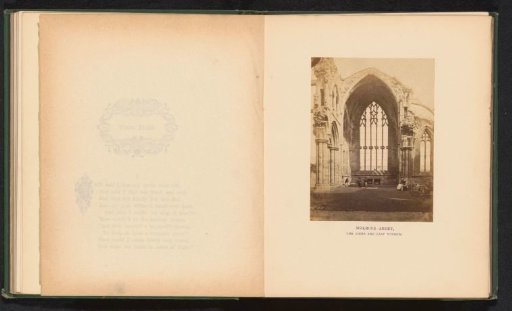 Melrose Abbey, the choir and east window