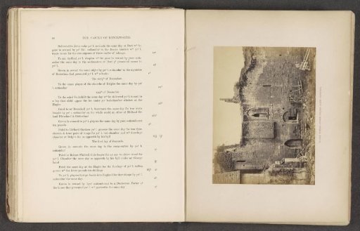Interior wall of the ruin of a water tower of Kenilworth Castle