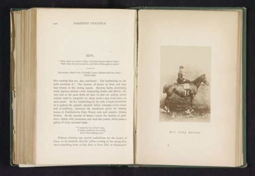 Portrait of Miss Myra Watson on horseback