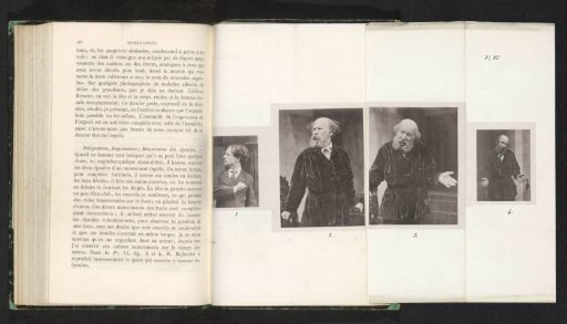 Four men, arranged from anger to surrender