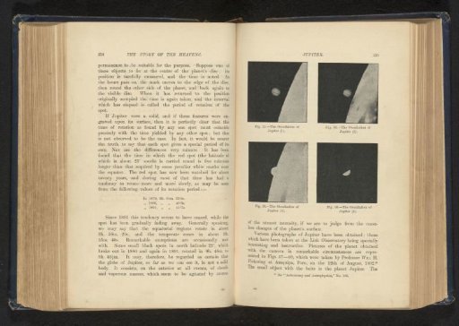 Four phases of the eclipse of Jupiter