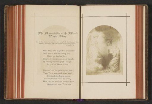 Photographic reproduction of a print depicting the Annunciation