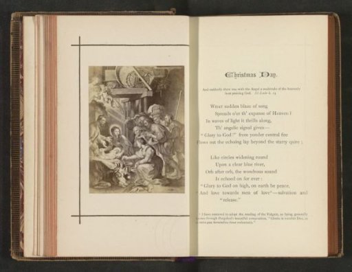 Photographic reproduction of a painting depicting the Adoration of the Shepherds