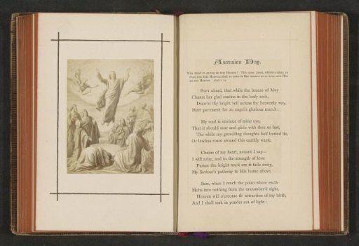 Photographic reproduction of a print depicting the Ascension of Christ