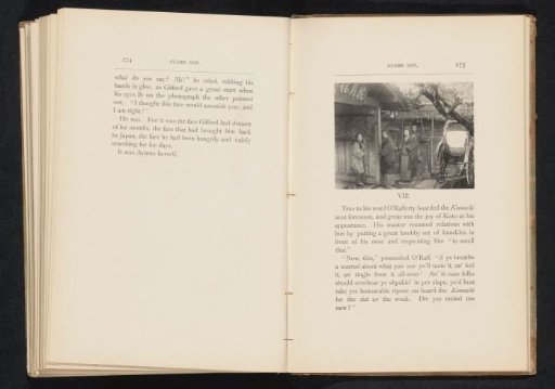 Three women and a man next to a rickshaw