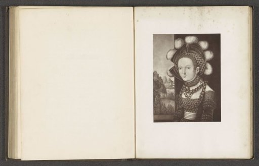 Photographic reproduction of a print after a painting, depicting a lady-in-waiting dressed as Salome