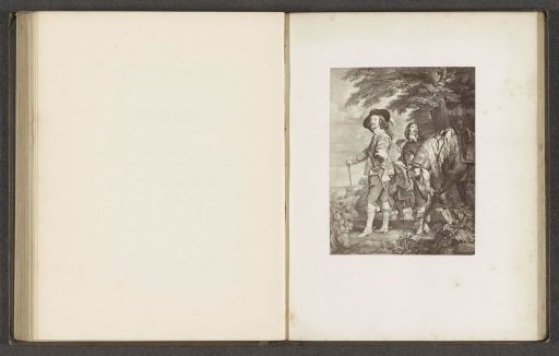 Photographic reproduction of a print after the painting Le Roi à la chasse