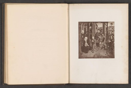 Photographic reproduction of a print after a painting, depicting the Adoration of the Magi