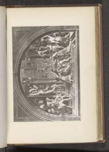 Photographic reproduction of the fresco Fire in the Borgo
