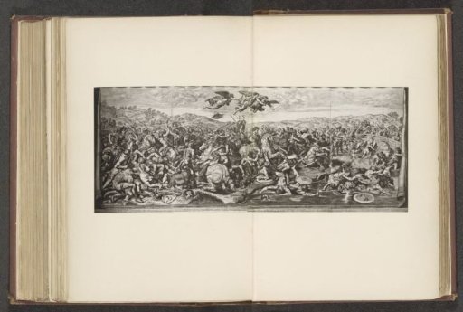 Photographic reproduction of the fresco The Battle of the Milvian Bridge