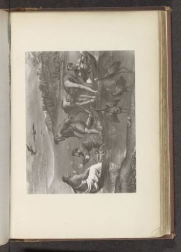 Photographic reproduction of a print, depicting the miraculous catch of fish