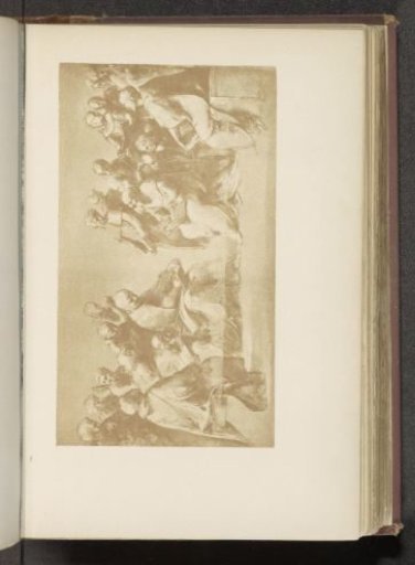 Photographic reproduction of a drawing, representing a study for Dispute over the Holy Sacrament