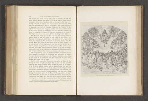 Fotoreproductie van een tekening van het Landauer Altar door Albrecht Dürer