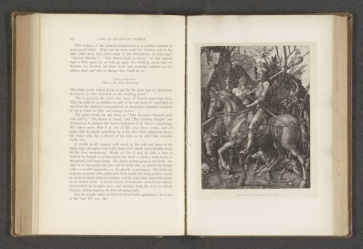 Photographic reproduction of the print Knight, Death and the Devil by Albrecht Dürer