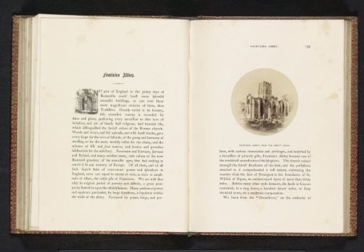 View of the ruins of Fountains Abbey