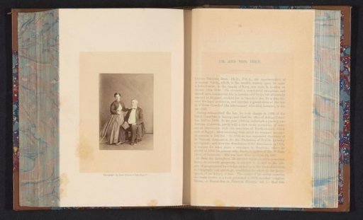 Portrait of Charles Tilstone Beke and his wife Emily Beke