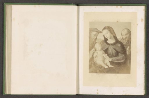 Photographic reproduction of a print by A. Hoffmann of a Mary with Child by Raphael