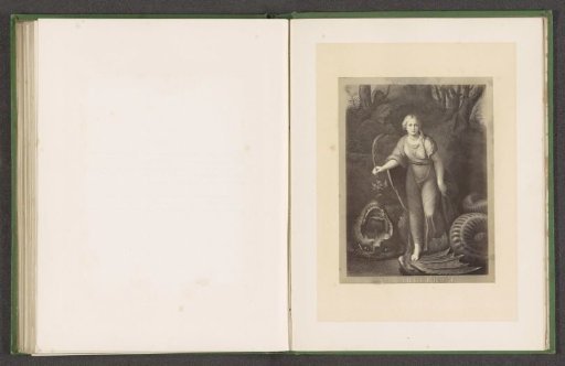 Photographic reproduction of an engraving by B. Desnoyers of a painting of Margaret of Antioch by Raphael