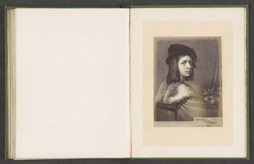 Photographic reproduction of an engraving by Jacob Felsing of a portrait of presumably Andrea Marone by Raphael