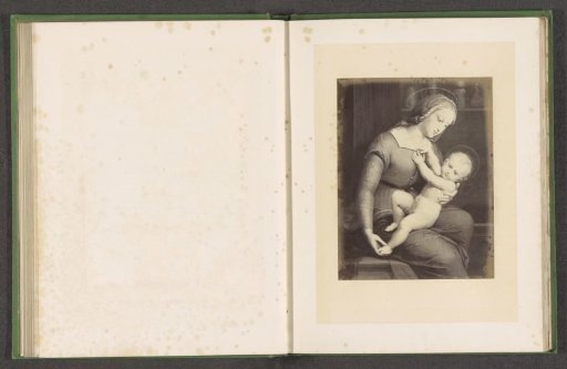 Photographic reproduction of a print by F. Forster of the Madonna d'Orleans by Raphael