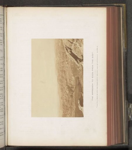 View of a landscape with mountains, designated as Edom
