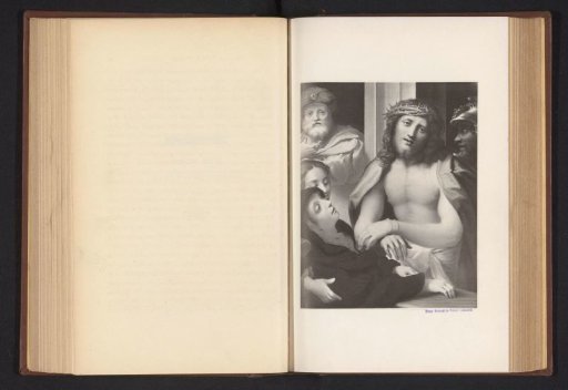 Photographic reproduction of a print after a painting, depicting Christ before Pilate