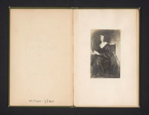 Photographic reproduction of a painting, (possibly) depicting a portrait of Selina Tollemache