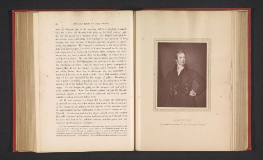 Photographic reproduction of a portrait of Robert Peel