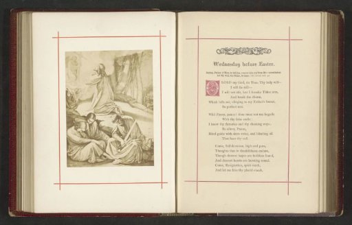 Photographic reproduction of a print depicting the Agony of Christ in the Garden of Gethsemane