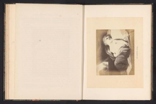 Photographic reproduction of a painting of a sleeping child by Joshua Reynolds