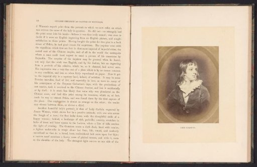 Photographic reproduction of a portrait of Lord Morpeth as a child by Joshua Reynolds