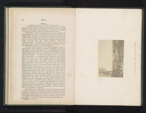 Photographic reproduction of a drawing of Lake Amucu, supposedly near El Dorado