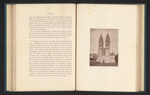 View of the St. Kastor Basilica in Koblenz