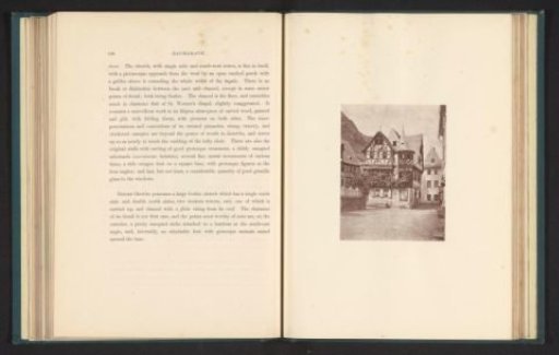 View of a half-timbered house in Bacharach
