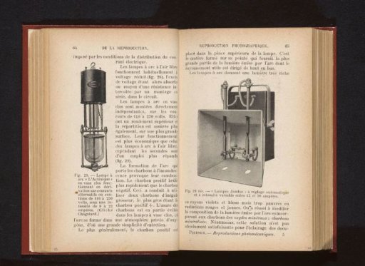 Lamp for making, presumably, heliogravures