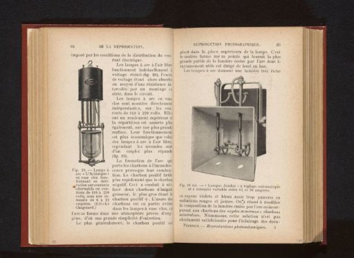 Lamp for making, presumably, heliogravures