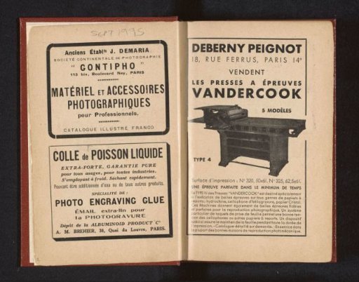 Printing press for a photomechanical process