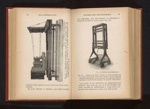 Stand in which something can presumably be mounted that is to be photomechanically reproduced