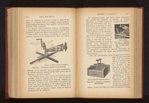 Man applying a negative to a light-sensitive zinc layer, presumably for making a photomechanical print