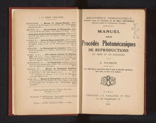 Manual of photomechanical processes for reproductions in black and in colors