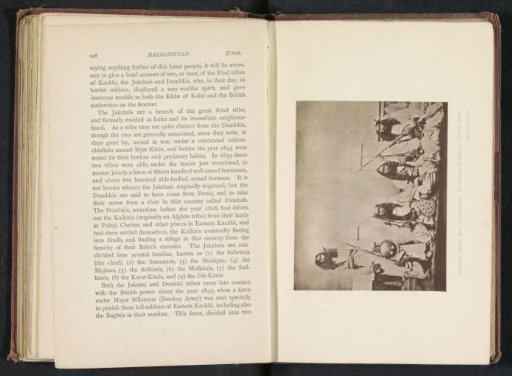 Leader of the Jakrāni and men from his retinue with rifles near Sindh