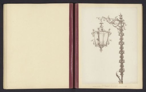 Lantern decorated with leaf motifs