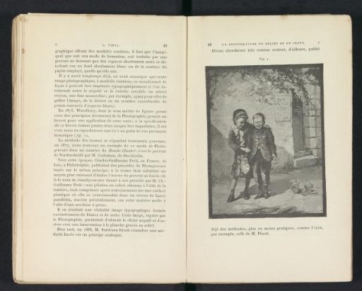 Photographic reproduction of a painting, depicting a girl embracing a crying boy