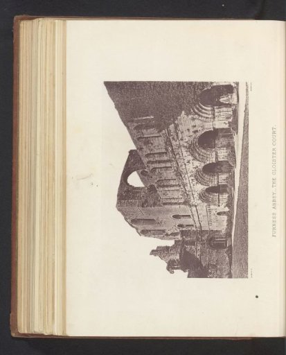 View of the courtyard of the ruins of Furness Abbey