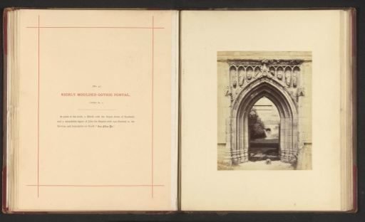Portal of the ruins of Melrose Abbey