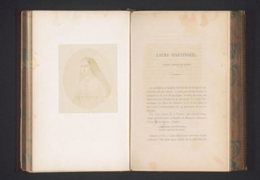 Photographic reproduction of a portrait of Laura Martinozzi